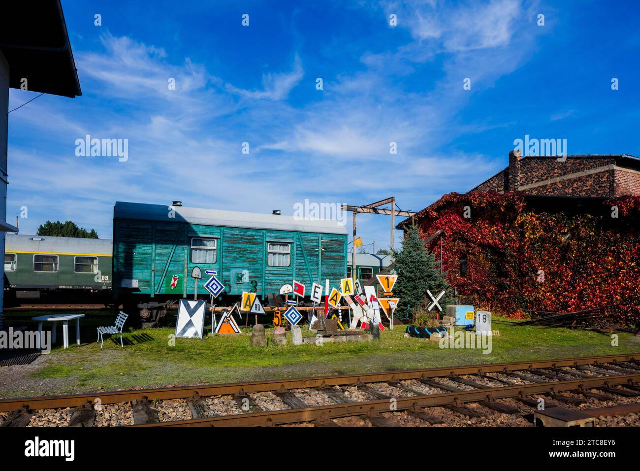 Il Saxon Railway Museum è un museo dedicato ai veicoli ferroviari storici di Chemnitz Foto Stock