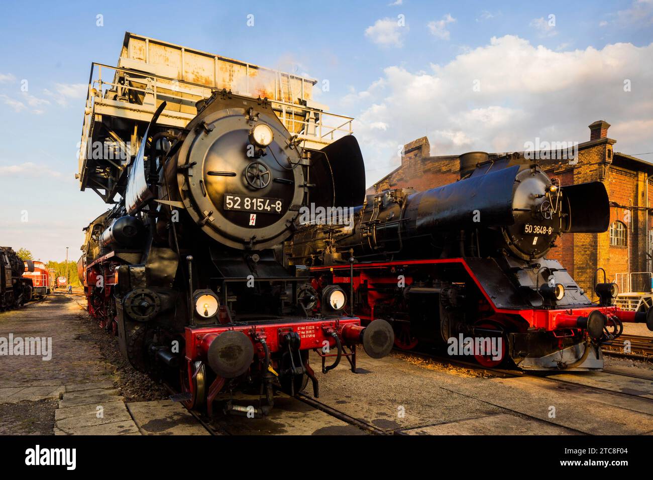 Il Saxon Railway Museum è un museo dedicato ai veicoli ferroviari storici di Chemnitz Foto Stock