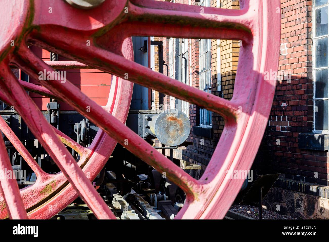 Il Saxon Railway Museum è un museo dedicato ai veicoli ferroviari storici di Chemnitz Foto Stock