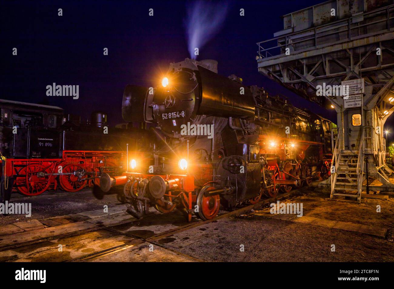 Il Saxon Railway Museum è un museo dedicato ai veicoli ferroviari storici di Chemnitz Foto Stock
