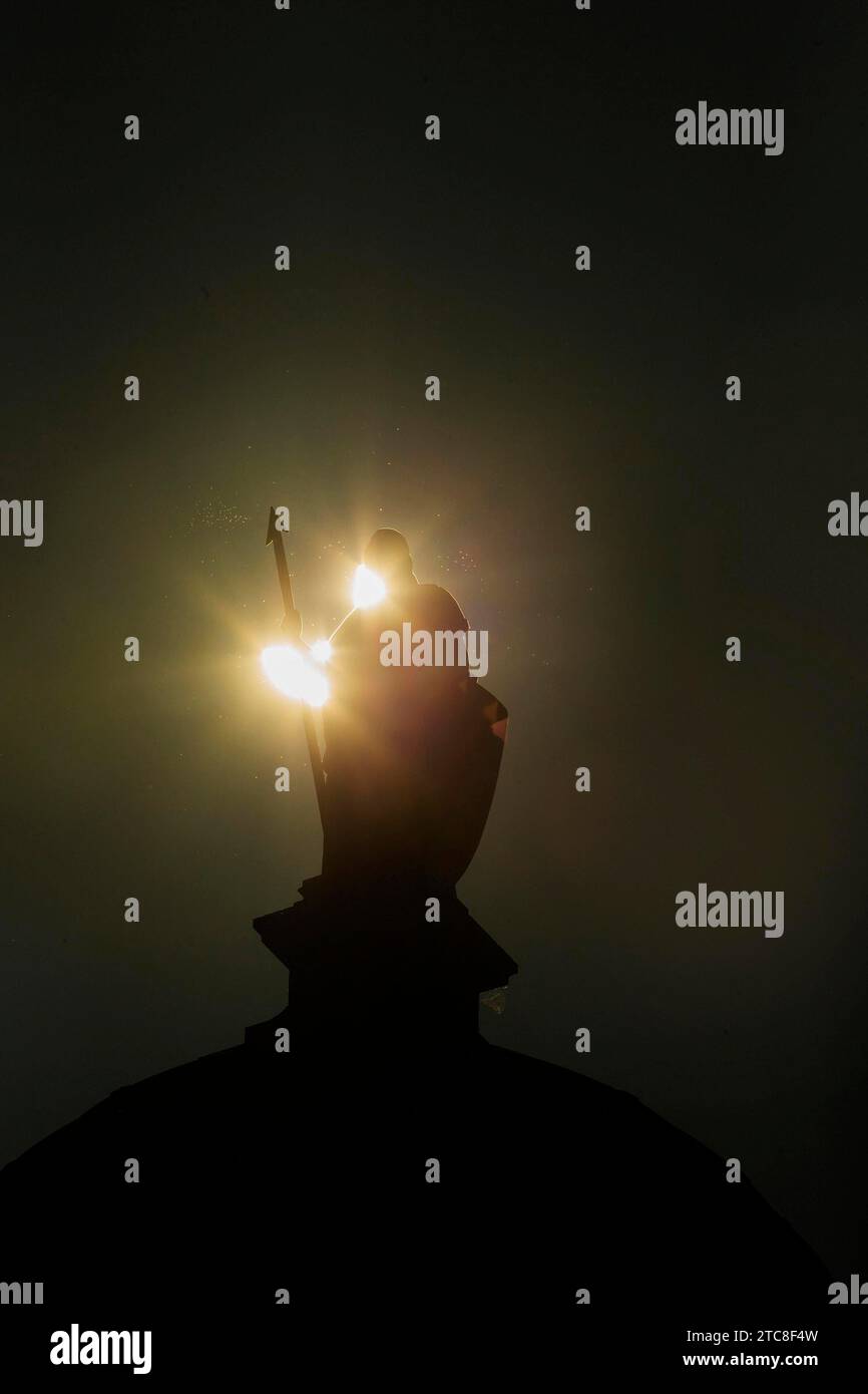 Eclissi solare 2015 a Dresda Foto Stock