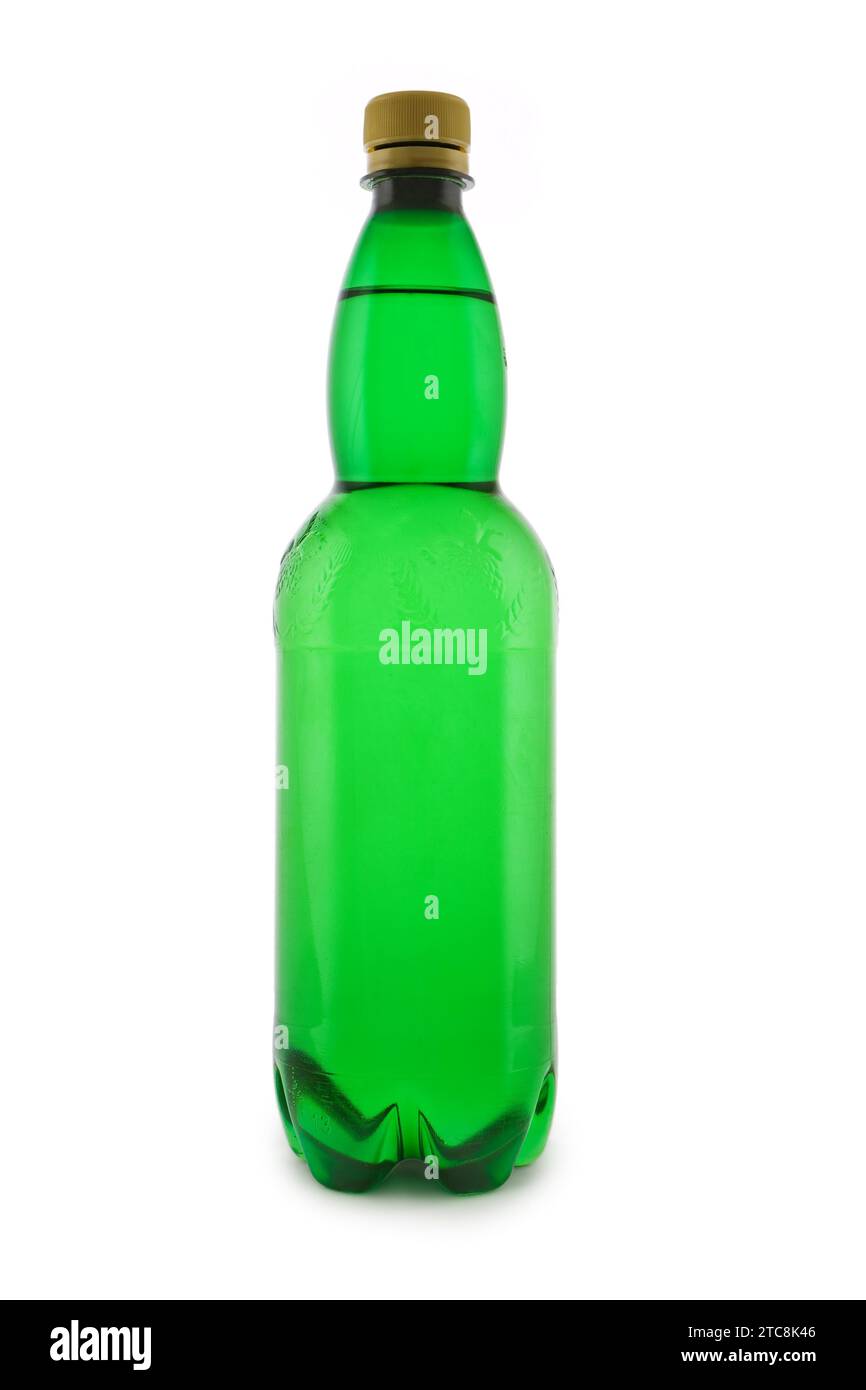 Verde bottiglia isolato Foto Stock