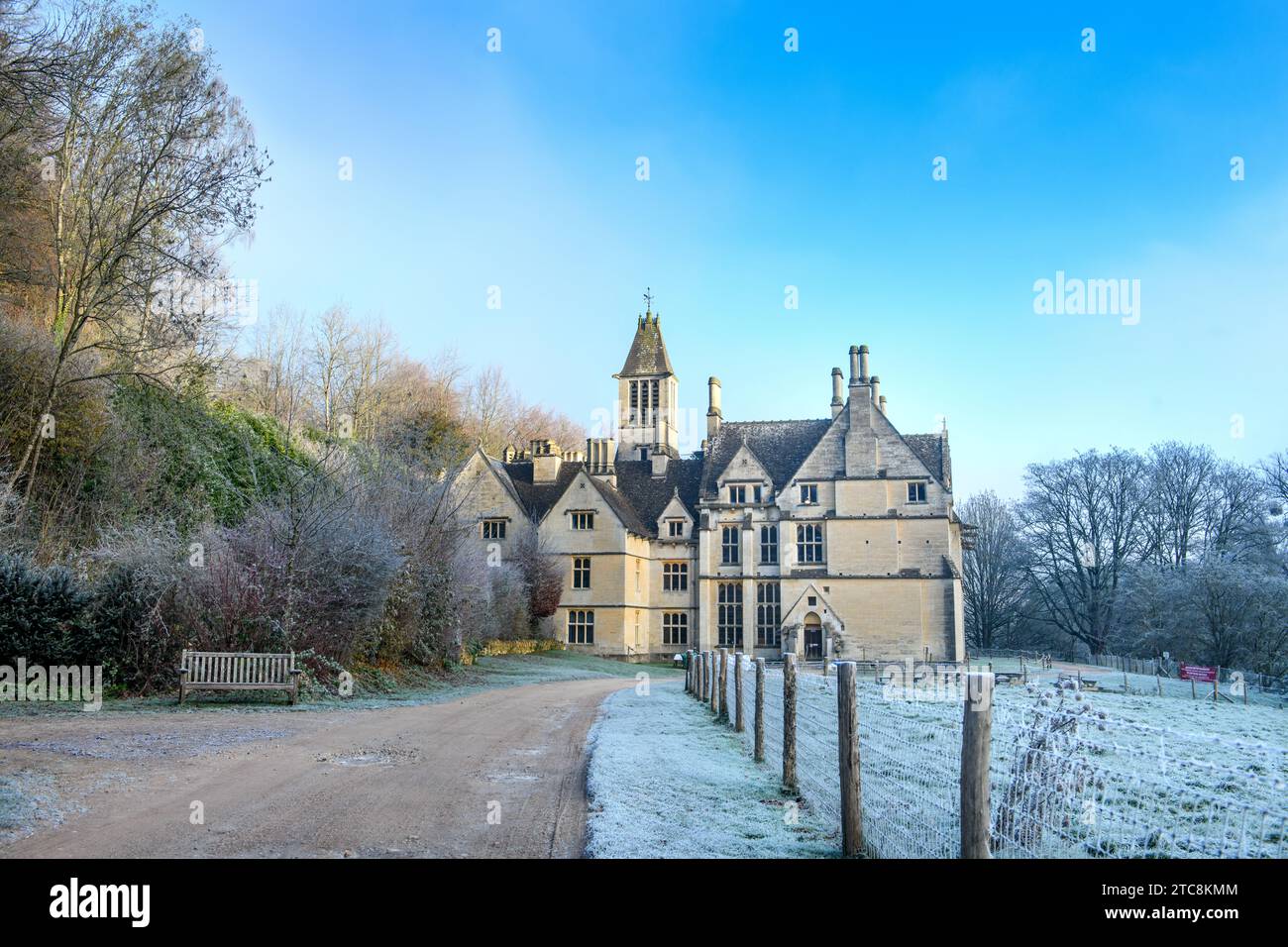 The Gothic Revival Woodchester Mansion vicino a Nympsfield, Gloucestershire, Regno Unito. Foto Stock