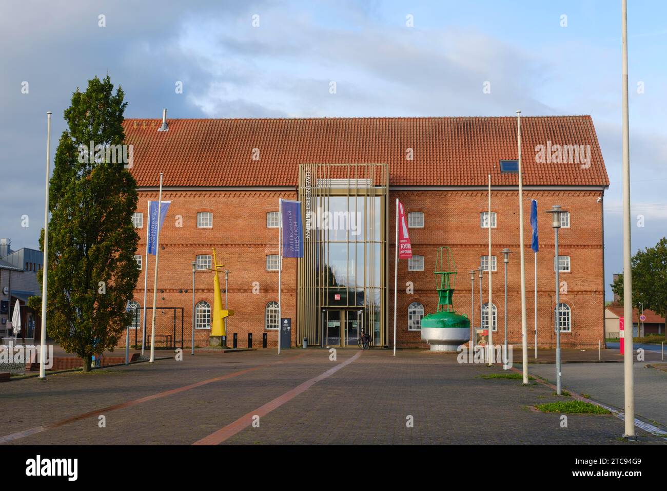 Informazioni turistiche e avventure marittime nel mondo Zeitspeicher, Papenburg, Emsland, bassa Sassonia, Germania Foto Stock