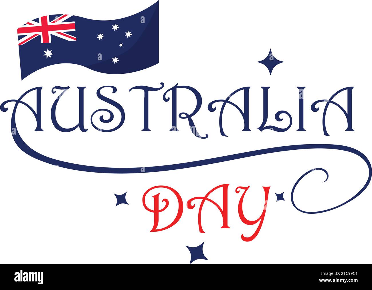 Australia Day celebrazione Illustrazione Vettoriale