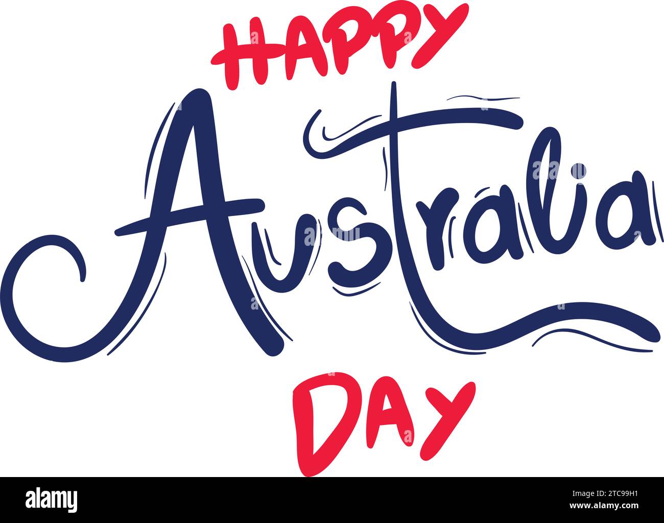 Felice giorno australia Illustrazione Vettoriale