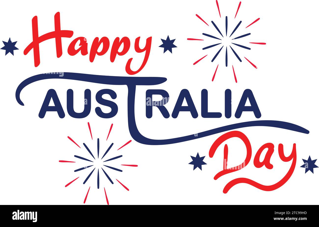 illustrazione della giornata di felice australia Illustrazione Vettoriale