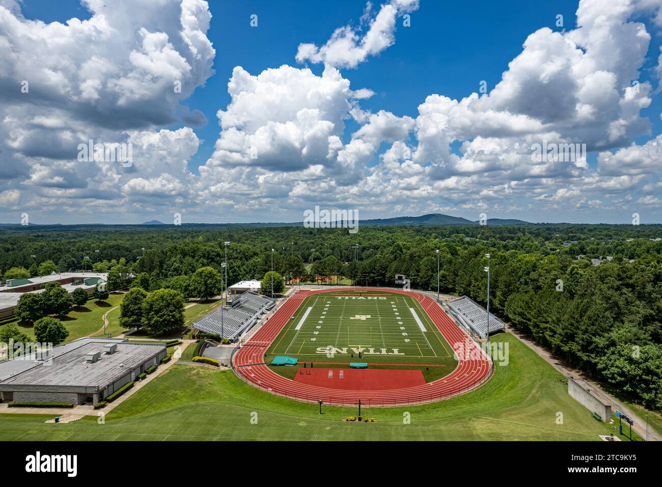 Campi sportivi della Blessed Trinity Sports Fields High School Foto Stock