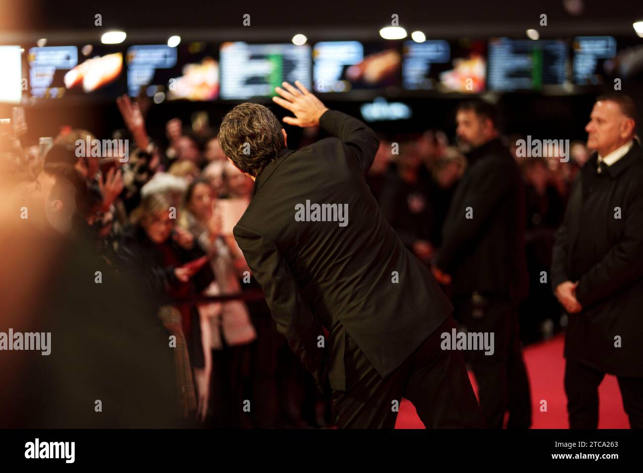 ROMA, ITALIA - 11 DICEMBRE: Pierfrancesco Favino partecipa al Red carpet per il film "Adagio" allo Space Parco De Medici l'11 dicembre 2023 in Ro Foto Stock