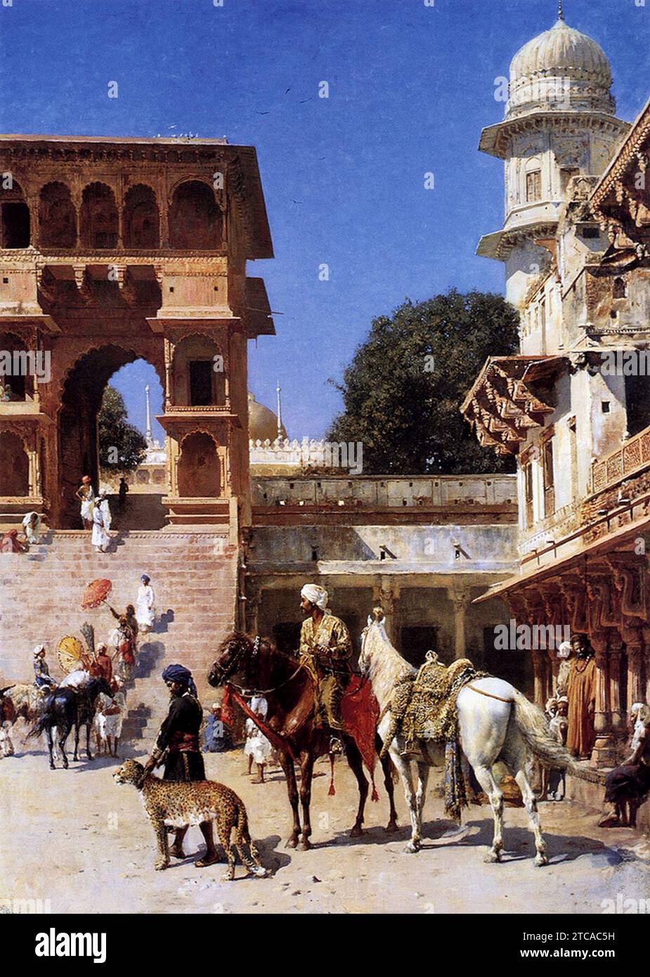 Weeks Edwin partenza per la caccia. Foto Stock