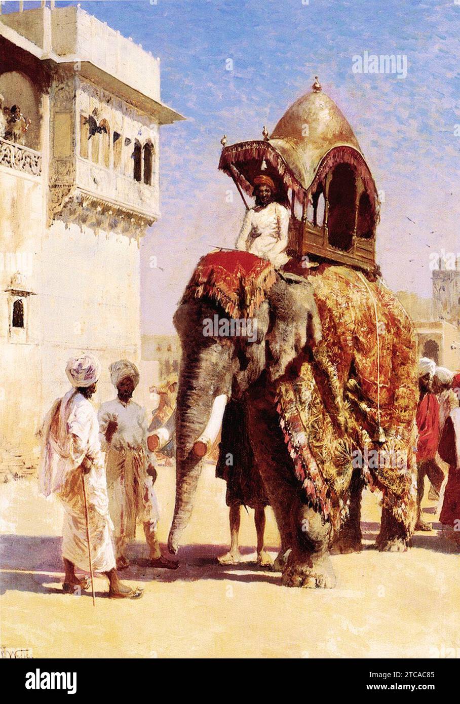 Weeks Edwin Moguls Elephant. Foto Stock