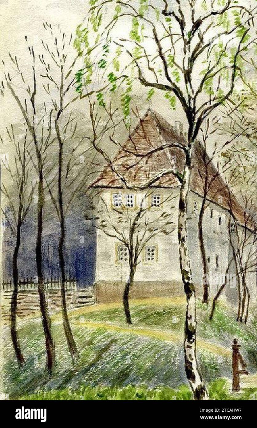 Weißes Haus Leutzsch 1890. Foto Stock