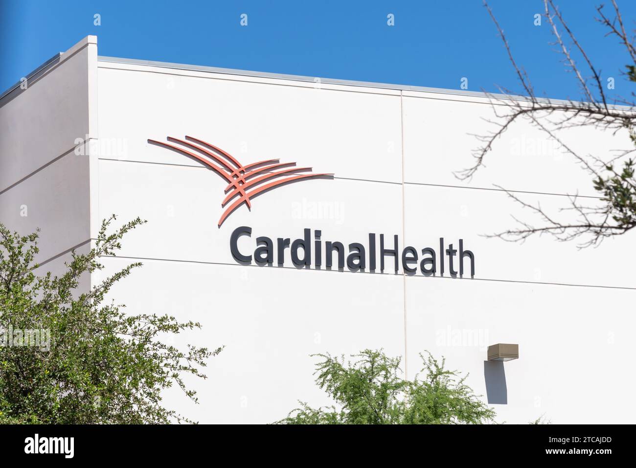 Logo Cardinal Health sull'edificio di Chandler, Arizona, Stati Uniti Foto Stock
