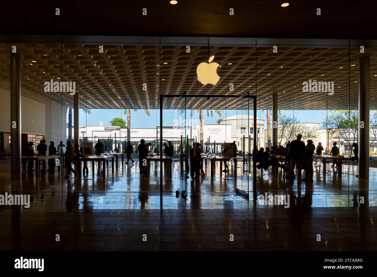 Un Apple Store al Fashion Square Mall di Scottsdale, Arizona, USA Foto Stock