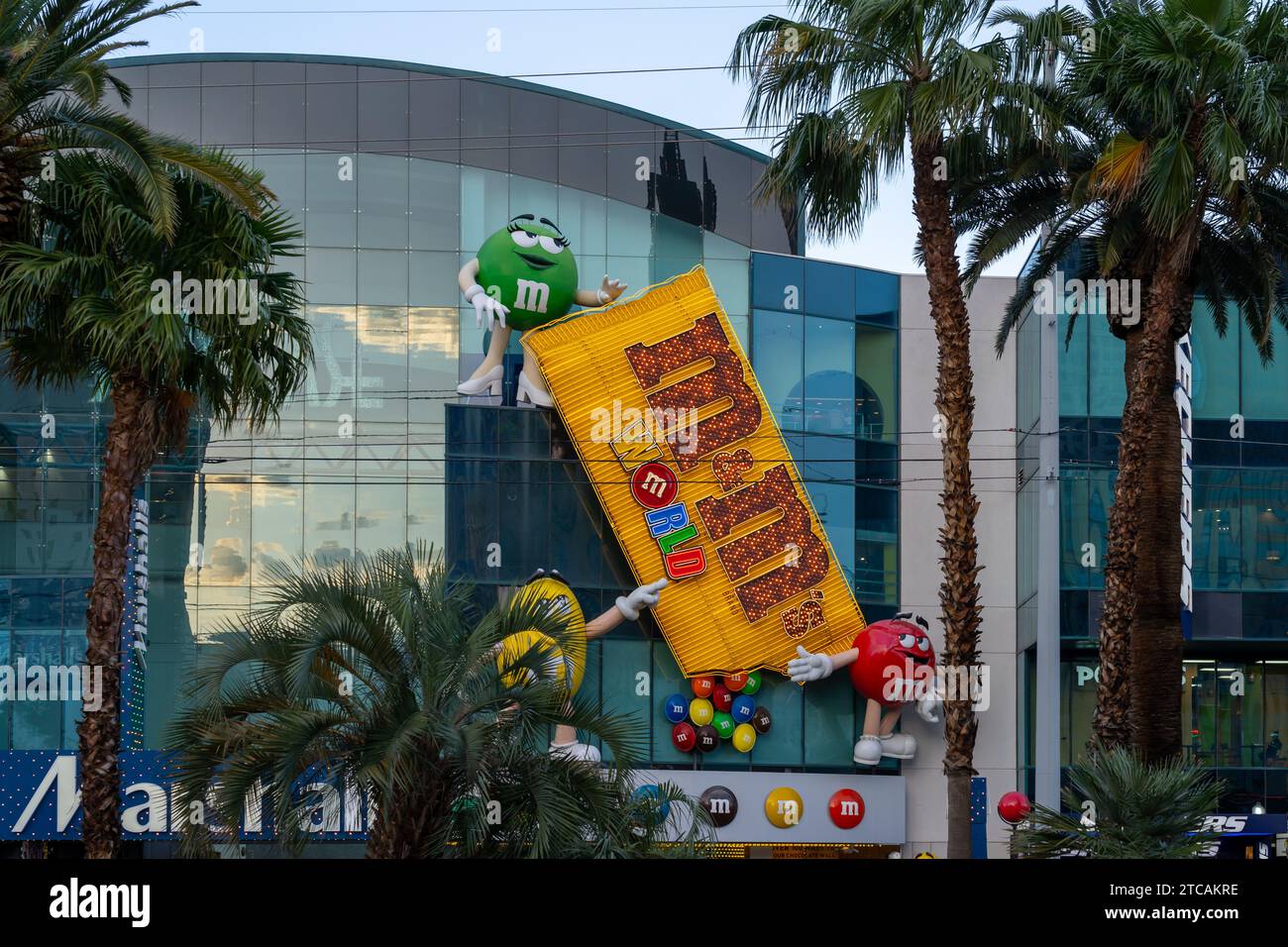 Il primo negozio M and M'S World sulla Strip di Las Vegas, Nevada, Stati Uniti Foto Stock