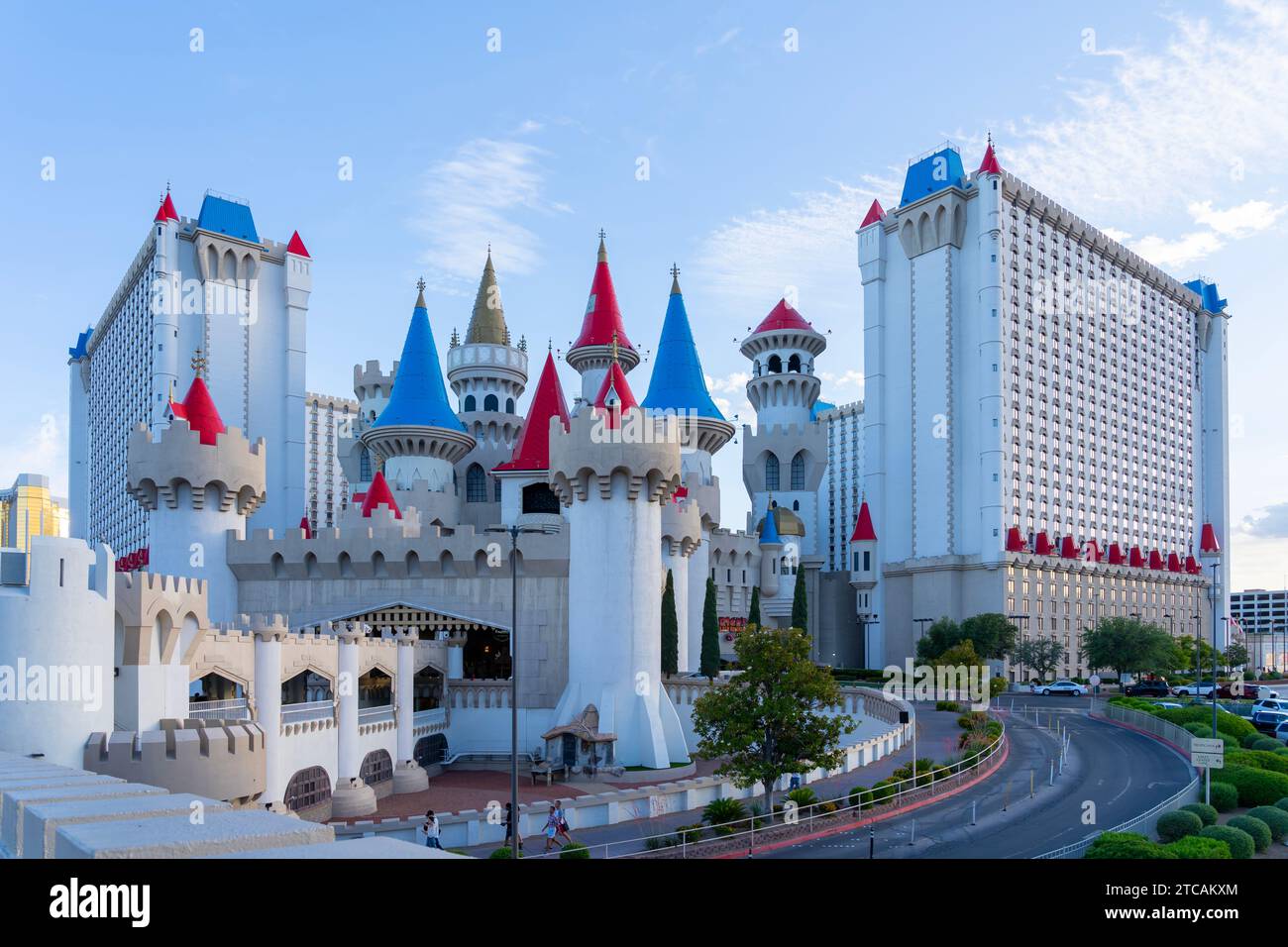 Excalibur Hotel and Casino sulla Strip di Las Vegas a Las Vegas, Nevada, Stati Uniti Foto Stock