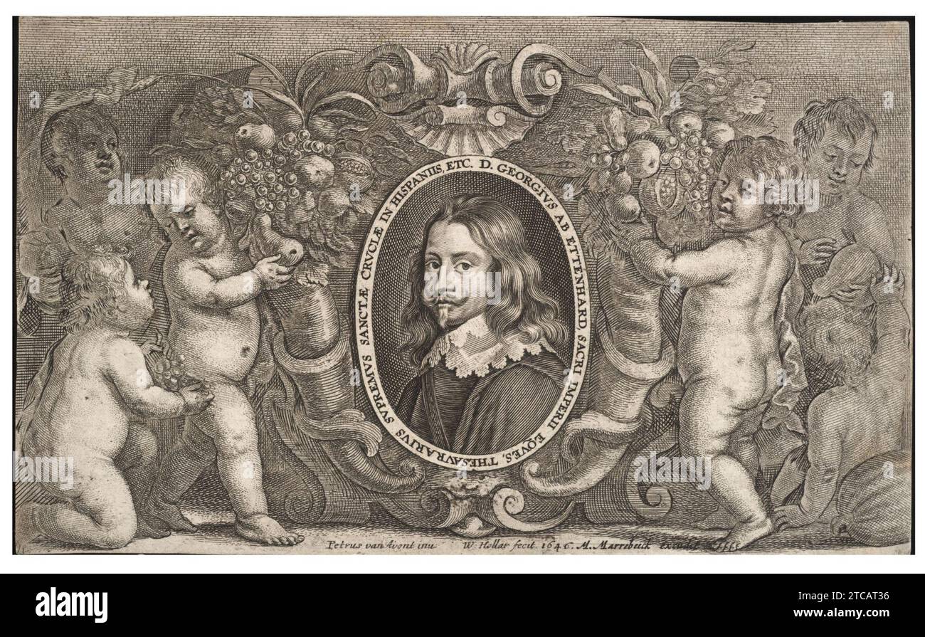 Wenceslas Hollar - Paedopaegnion- seconda pagina del titolo (Stato 4). Foto Stock