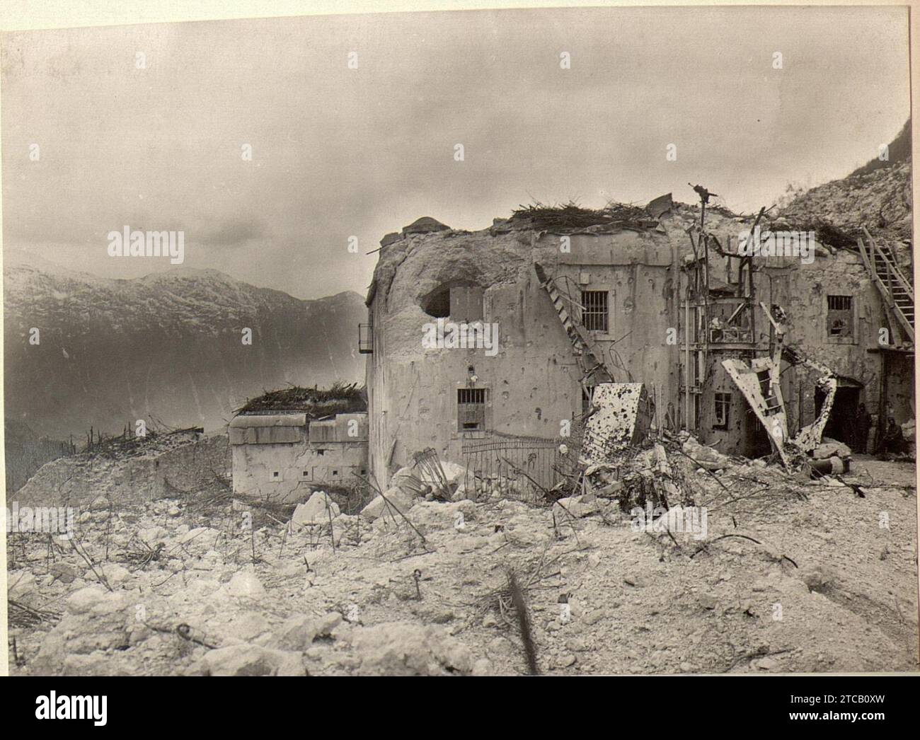 Werk Hermann. Aufnahmestandpunkt, Südöstliche Seite.Aufgenommen AM 2,5.1916. Foto Stock