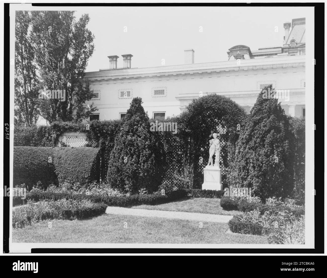 Casa Bianca, 1600 Pennsylvania Avenue, Washington D.C. A sud-ovest del giardino delle rose Foto Stock