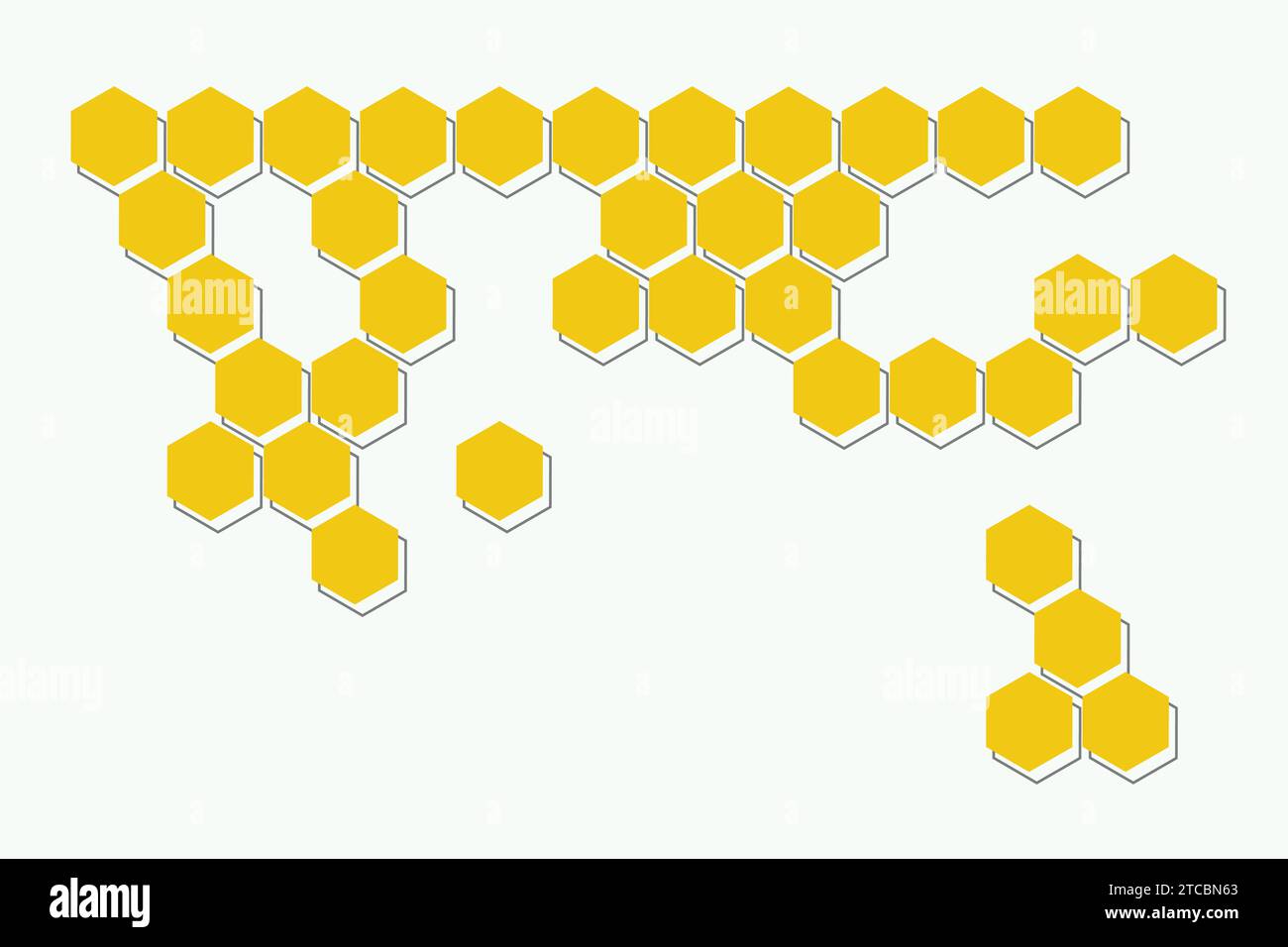 sfondo esagonale con gradiente vettoriale Illustrazione Vettoriale