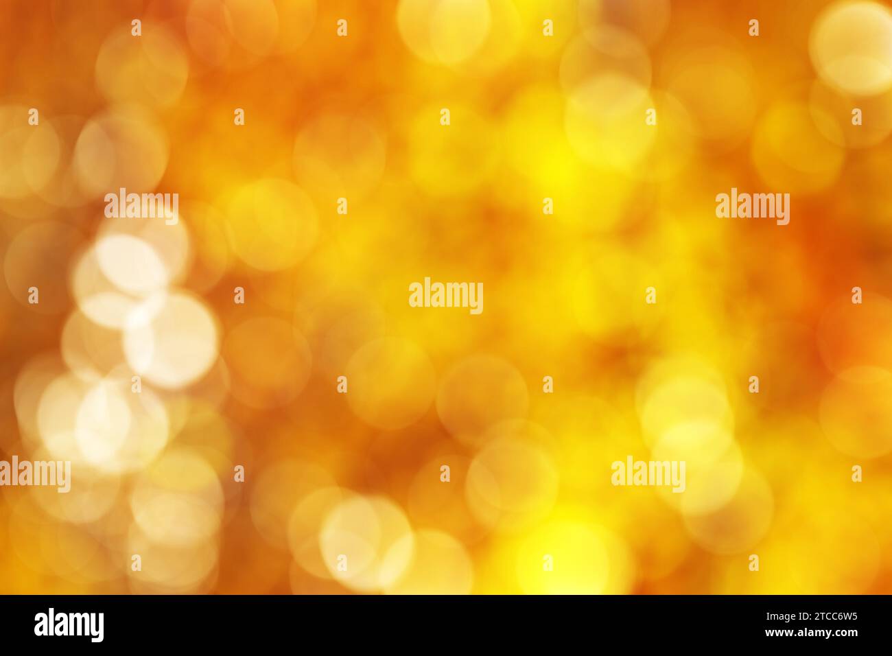 Abstact vibrante oro, giallo, arancione cerchio sfondo bokeh Foto Stock