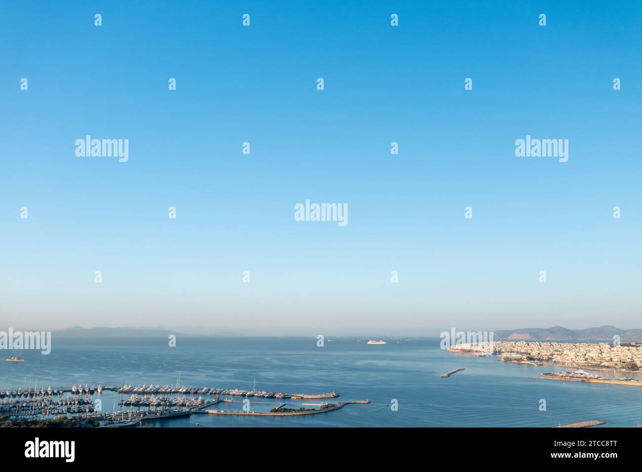 Serenità mattutina al Marina Delta Kallithea, Atene Foto Stock