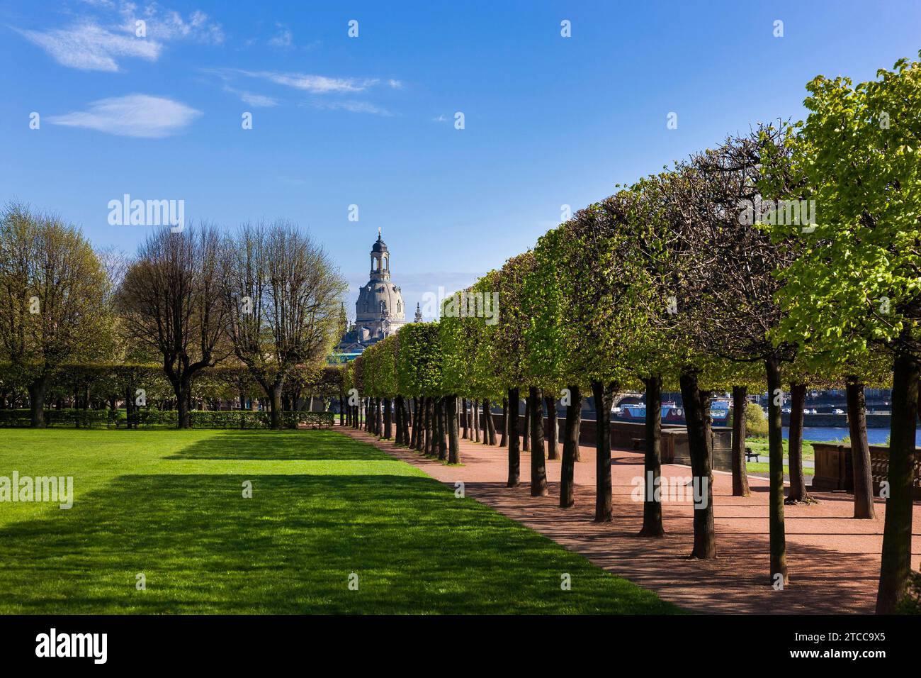 Dresden Park presso il Palazzo Giapponese Foto Stock