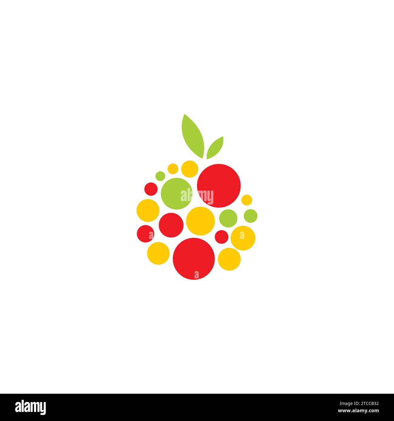 Logo Fruit Mix. Logo Ice Juice Illustrazione Vettoriale