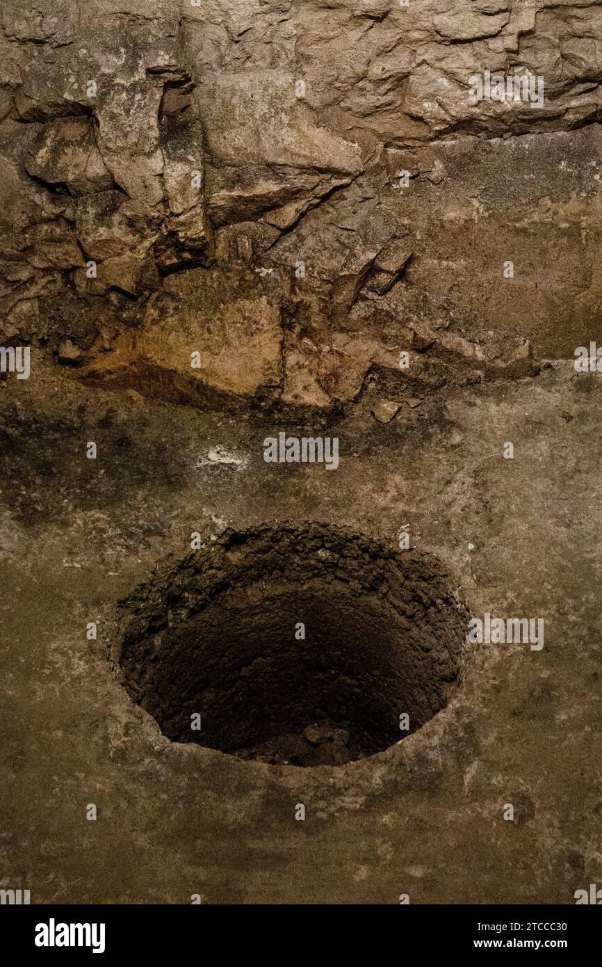 bagno in un rifugio antibomba durante le guerre del mondo Foto Stock