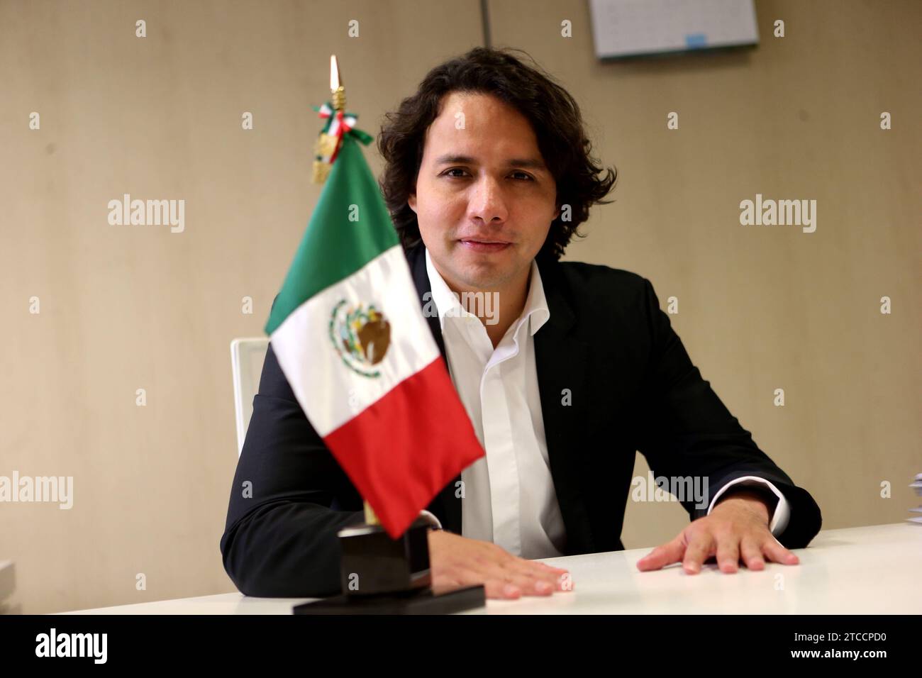 Madrid, 20/10/2016. Intervista a Max Trejo, segretario generale dell'Organizzazione Internazionale della Gioventù. Foto: Ernesto Agudo ARCHDC. Crediti: Album / Archivo ABC / Ernesto Agudo Foto Stock