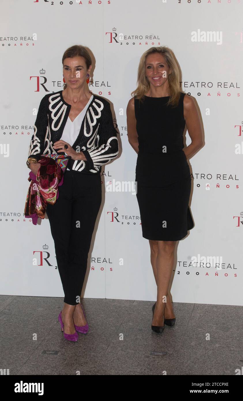 Madrid, 15/09/2016. Re Felipe vi e la regina Letizia assistono alla presentazione della nuova stagione al Teatro Real. Foto: Ángel de Antonio ARCHDC. Crediti: Album / Archivo ABC / Ángel de Antonio Foto Stock