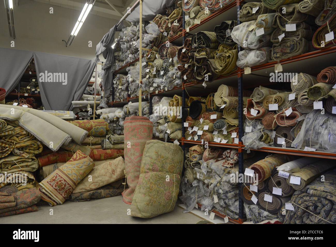 Madrid, 07/10/2016. Rapporto dalla fabbrica di arazzi reale. Foto: Maya Balanya Archdc. Crediti: Album / Archivo ABC / Maya Balanya Foto Stock