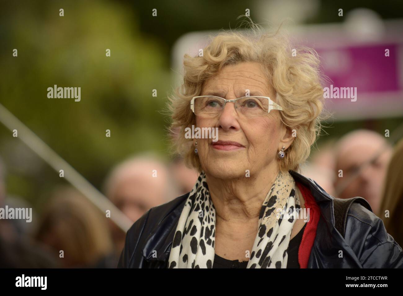 Madrid, 23/10/2016. Festa della transumanza nel centro di Madrid. Nell'immagine, Manuela Carmena. Foto: Maya Balanya ARCHDC. Crediti: Album / Archivo ABC / Maya Balanya Foto Stock