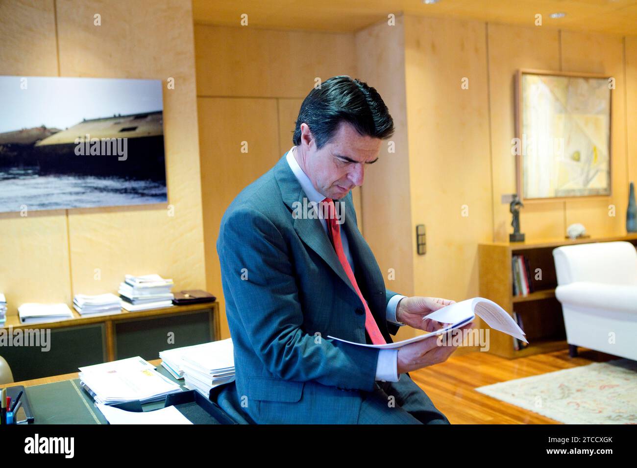 Madrid 06-16-2014 intervista al Ministro dell'industria José Manuel Soria... Foto: Angel de Antonio....ARCHDC. Crediti: Album / Archivo ABC / Ángel de Antonio Foto Stock