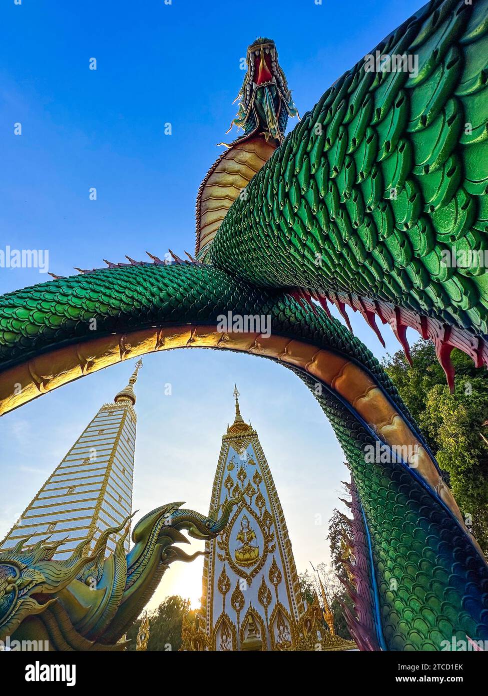 Wat Phra That Nong Bua, a Ubon, Thailandia, sud-est asiatico Foto Stock