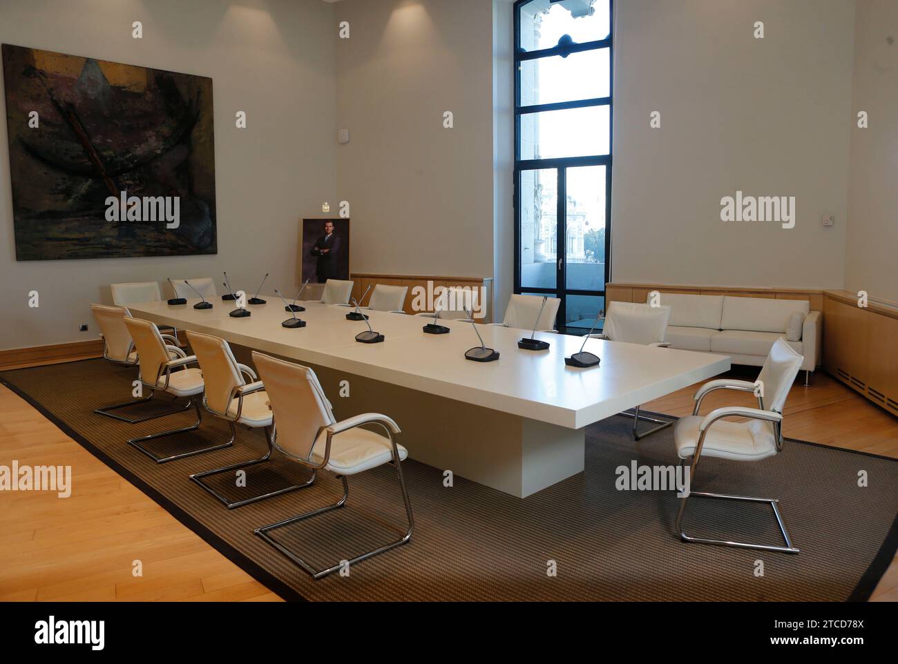 Madrid, 10/30/2015. Sala del Consiglio governativo del comune di Madrid. Foto: Jaime García, Matias Nieto. Crediti: Album / Archivo ABC / Jaime García,Matías Nieto Koenig Foto Stock
