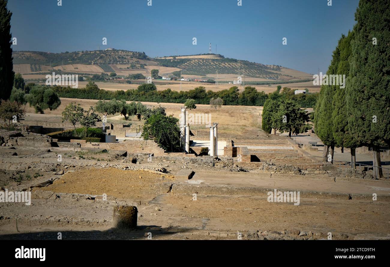 Santiponce (Siviglia), 08/13/2018. Rapporto sulle rovine di Itálica, candidato al Patrimonio Mondiale dell'Umanità. Foto: JM Serrano ARCHSEV. Crediti: Album / Archivo ABC / Juan Manuel Serrano Becerra Foto Stock