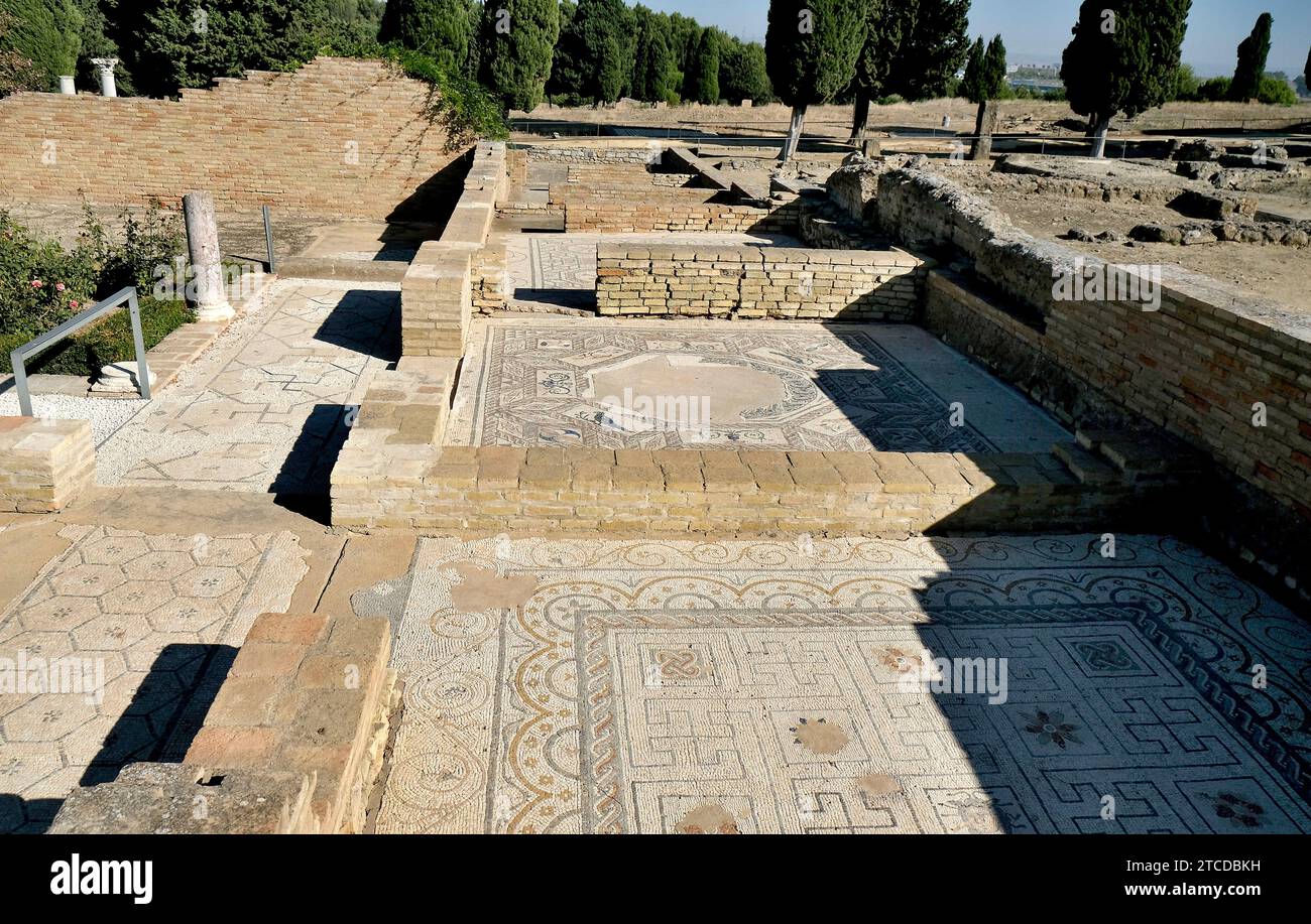 Santiponce (Siviglia), 08/13/2018. Rapporto sulle rovine di Itálica, candidato al Patrimonio Mondiale dell'Umanità. Foto: JM Serrano ARCHSEV. Crediti: Album / Archivo ABC / Juan Manuel Serrano Becerra Foto Stock