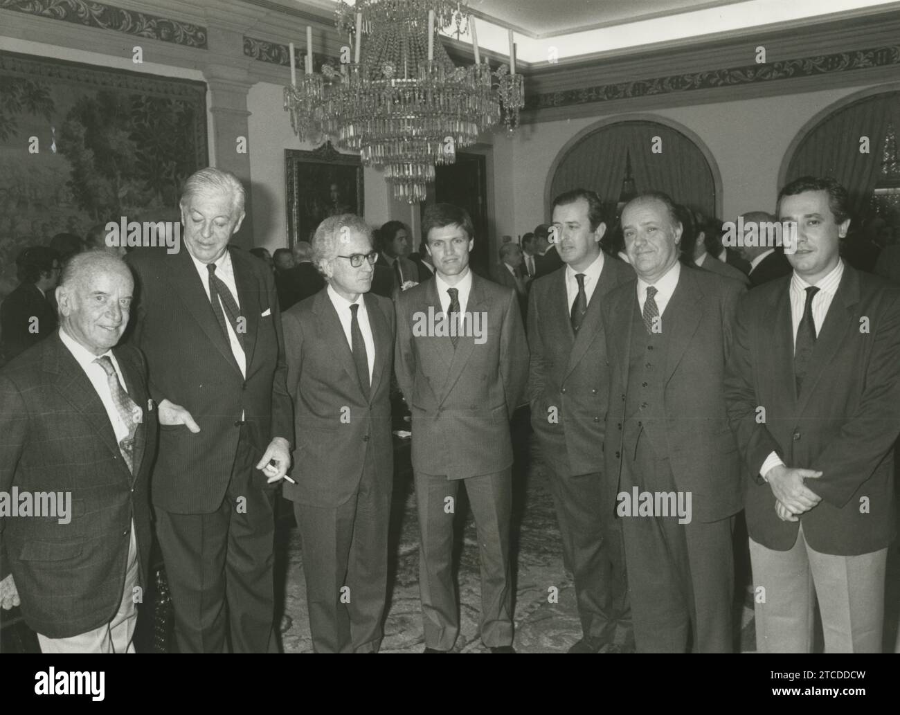 Siviglia, 16/12/1989. Juan Antonio Ruiz 'Espartaco', scelto 'Andaluso dell'anno' Dalla ABC di Siviglia. Crediti: Album / Archivo ABC Foto Stock