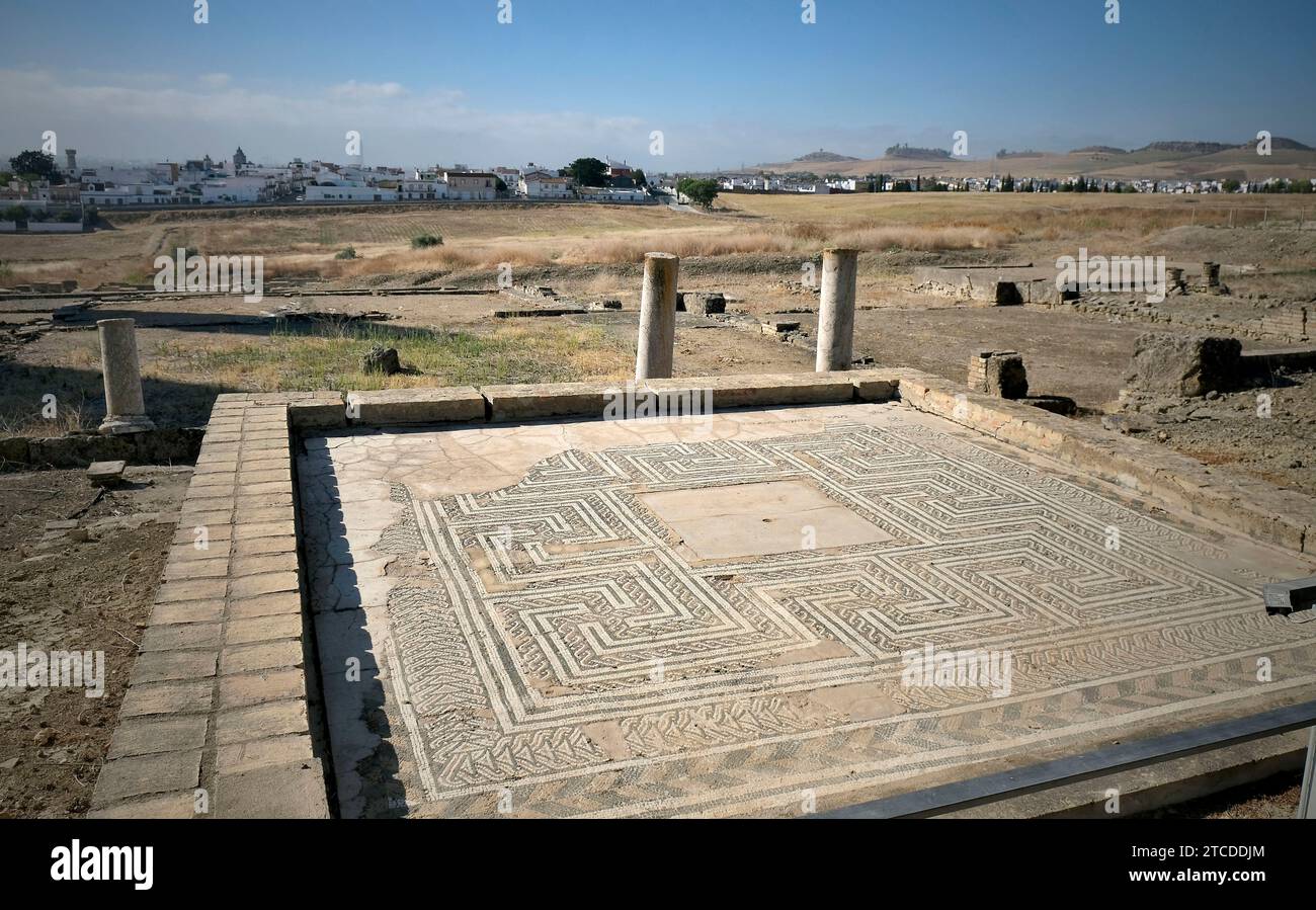 Santiponce (Siviglia), 08/13/2018. Rapporto sulle rovine di Itálica, candidato al Patrimonio Mondiale dell'Umanità. Foto: JM Serrano ARCHSEV. Crediti: Album / Archivo ABC / Juan Manuel Serrano Becerra Foto Stock