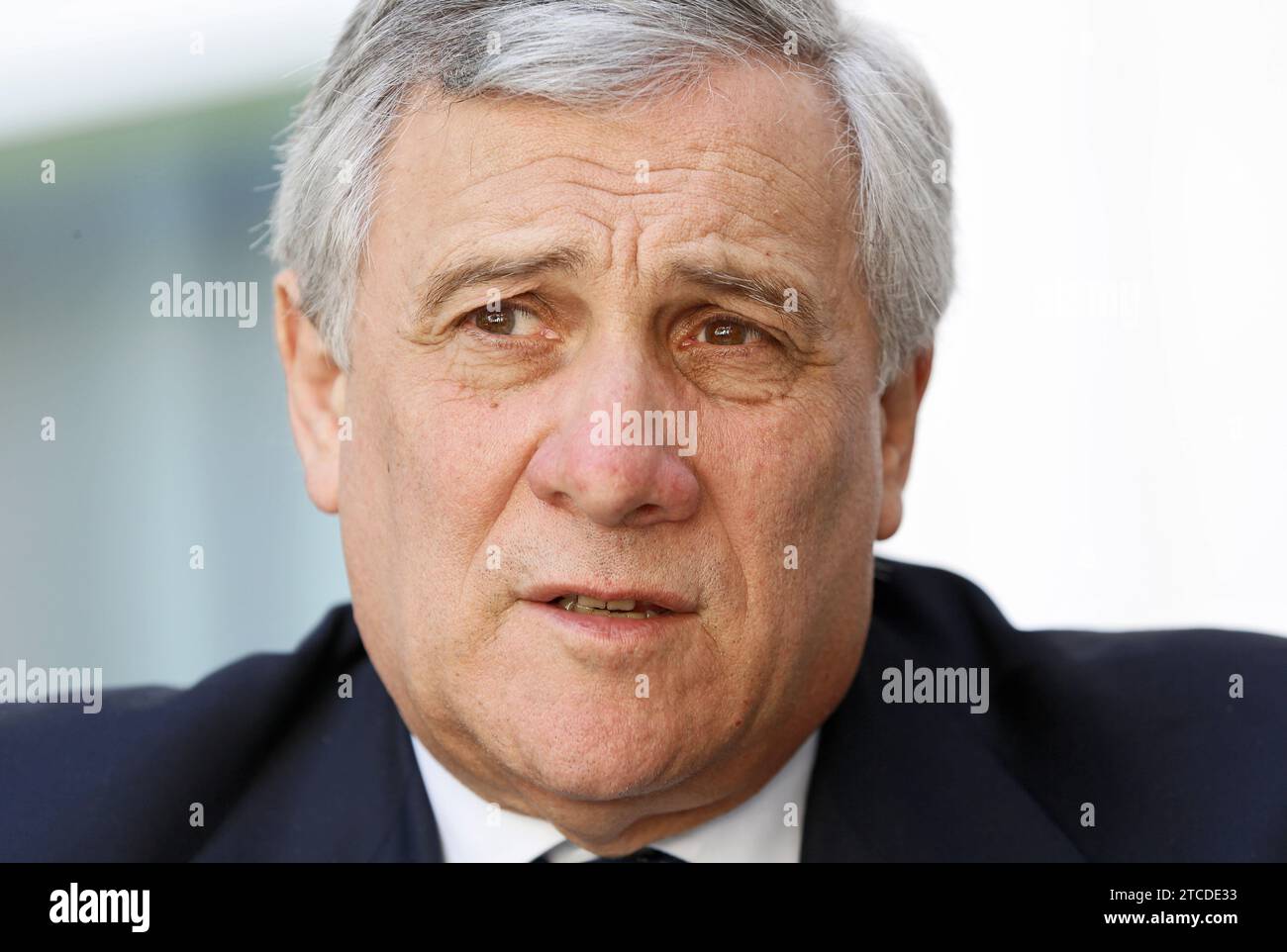 Valencia, 03/08/2018. Intervista a Antonio Tajani, presidente del Parlamento europeo. Foto: Rober Solsona. ARCHDC. Crediti: Album / Archivo ABC / Rober Solsona Foto Stock