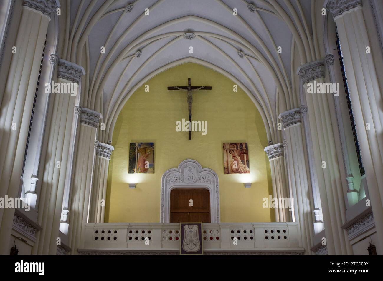 Madrid, 01/16/2018. Parrocchia di San Juan de Ribera, in via Rodríguez Martín. Foto: Isabel Permuy. ArchDC. Crediti: Album / Archivo ABC / Isabel B Permuy Foto Stock