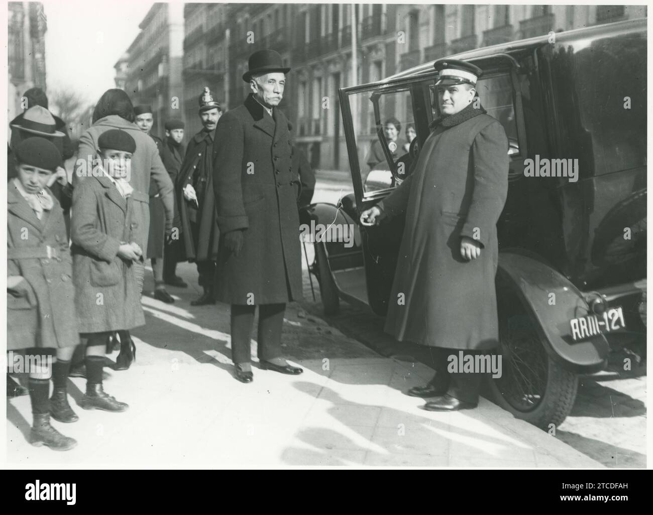 Madrid, dicembre 1920. Eduardo dato durante le elezioni generali. Crediti: Album / Archivo ABC Foto Stock