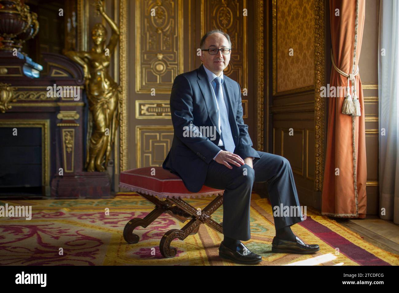 Madrid, 02/29/2016. Intervista con il presidente dell'Iberia, Luis Gallego. Foto: Isabel Permuy ARCHDC. Crediti: Album / Archivo ABC / Isabel B Permuy Foto Stock