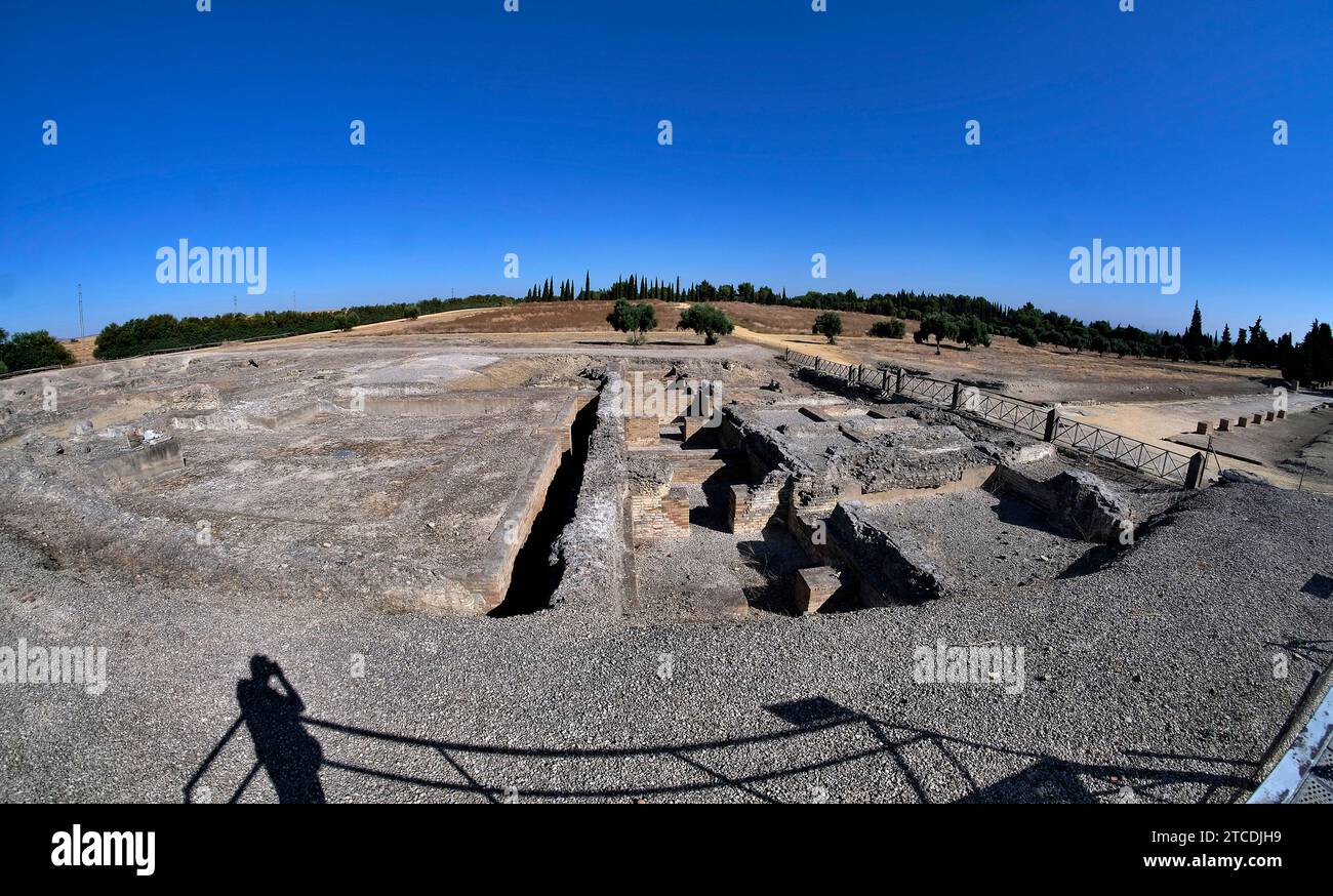 Santiponce (Siviglia), 08/13/2018. Rapporto sulle rovine di Itálica, candidato al Patrimonio Mondiale dell'Umanità. Foto: JM Serrano ARCHSEV. Crediti: Album / Archivo ABC / Juan Manuel Serrano Becerra Foto Stock