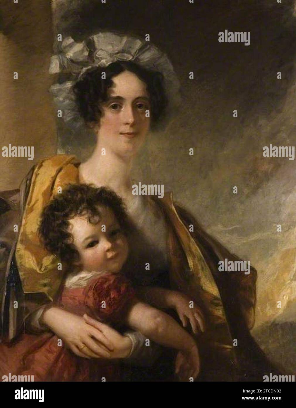 William Dyce (1806-1864) - la signora John Clerk Maxwell (1792-1839), e suo figlio, James (1831-1879) Foto Stock