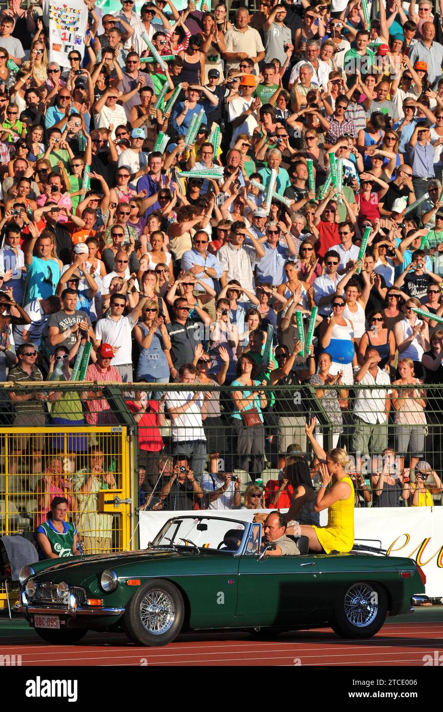 20100708 / Tennis : BNP Paribas Fortis Best of Belgium / Justine HENIN bel / Kim Clijsters bel / Koning Boudewijnstadion / Photo Luc Claessen Brussel, Bruxelles, Belgio Belgique Belgie PUBLICATIONxNOTxINxBELxUKxUSA Copyright: XLUCxCLAESSENx 207060 Foto Stock