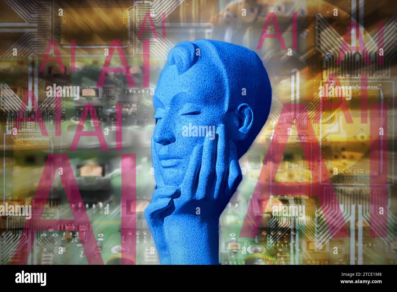 Themenfoto, Symbolfoto : Kuenstliche Intelligenz, KI *** foto tema, Symbol Photo intelligenza artificiale, ai Credit: Imago/Alamy Live News Foto Stock