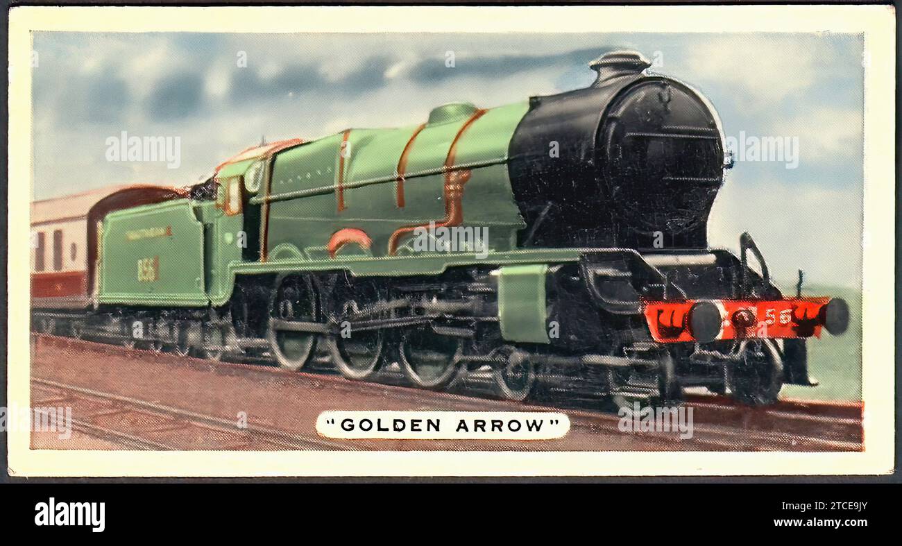 La Freccia d'Oro - carta sigaretta d'epoca Foto Stock