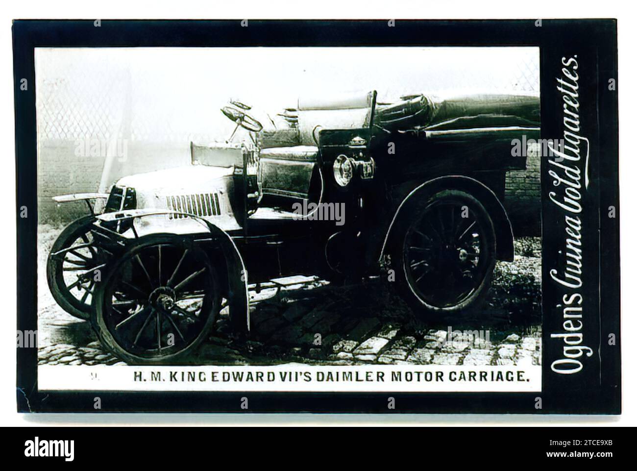 Carrozza King's Daimler - tessera per sigarette d'epoca Foto Stock